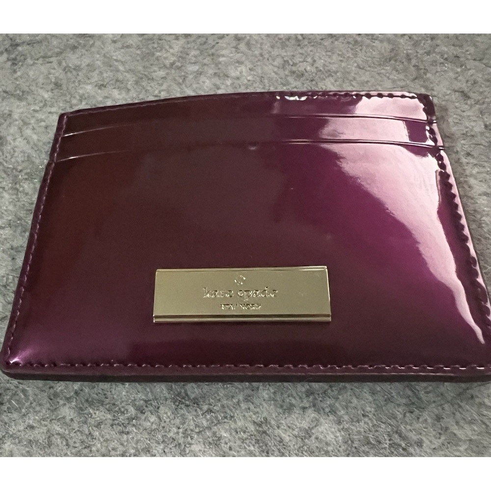 Kate Spade Kenzie Dark Raspberry Cardholder Coin Purse price $99 - Picture 3 of 10